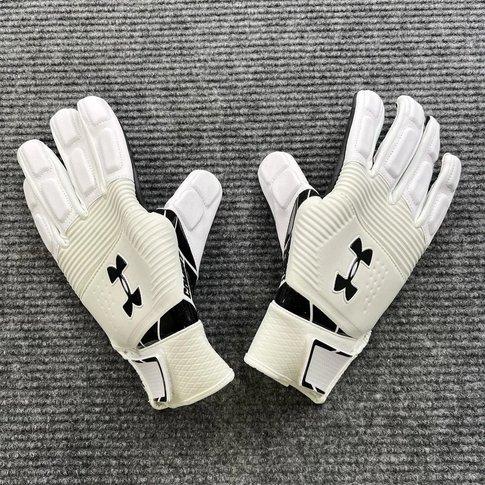 Under Armour Combat Size‎ 3XL White Black FF Football Gloves SFIA Certified NIB